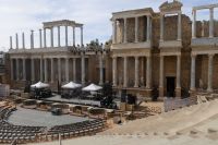 im römischen Theater von Merida