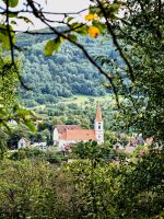 Blick auf die Kirche von Sibiel