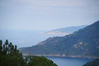 Blick in Richtung Fracnkreich (der weiße Streifen am Horizont ist Biarritz)