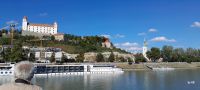 Ankunft Bratislava mit Burg