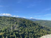 Blick ins Riesengebirge bei herrlichem Wetter