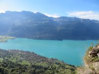 015 Fahrt mit der Brienzer Rothorn Bahn - Blick über den Brienzersee