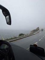 218 Fahrt über den Grimselpass - Blick zum Bett des Rhonegletschers - keine Sicht auf dem Pass