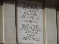 Vilnius: Adam-Mickiewicz-Gedenktafel