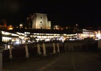 Plaza Mayor in Chinchon am Abend