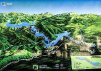 Die Karte der 16 Seen in Plitvice