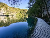 Wir laufen über viele Stege heute