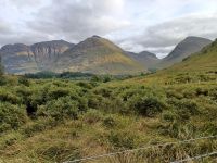Blicke auf die Bergwelt um das Tal von Glencoe