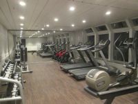 der Fitnessraum an Bord wird sicher nach den opulenten Mahlzeiten aufgesucht