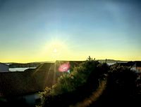 Abendstimmung während der Fahrt nach Sibenik