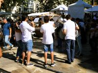 Fest auf der Plaza Mayor in Sóller