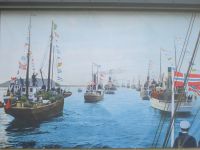 Bild der Flotte , die erstmalig durch den Risøykanal fuhr