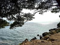 Blick auf die Küste der Insel Rab