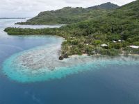 Drohnenaufnahmen von Huahine