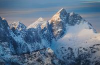 Letzter Blick auf den Triglav, den höchsten Berg Sloweniens
