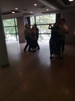 Tanzlehrer in Aktion