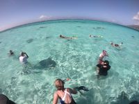 Die Lagune von Moorea - Schnorchelstopp