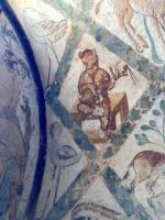 IAusführliche Rundreise im Königreich Jordanien - Fresken im Qusair Amra