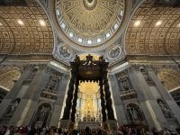 Rom: Baldachin-Ziborium im Petersdom 