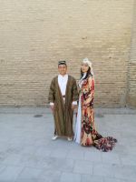 usbekisches Hochzeitspaar in Chiwa