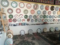 Souvenirs-Geschäft am Gur-Emir-Komplex mit Postabteilung und Wechselstube