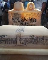 Alabaster Stauen in Ägyptischen Museum, Kairo