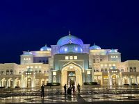 Lichtshow am Präsidentenpalast