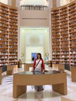 RBGL Sabine in der Bibliothek des Präsidentenpalastes