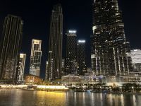 Blick vom Restaurant gegenüber des Burj Khalifa
