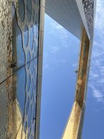 Fensterputzer am The Frame 