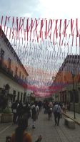 Straße in Oaxaca