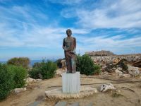Insel Rhodos - Lindos (Cleobulus-Statue) 