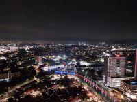 Blick vom Hotel, Melakka, Malaysia