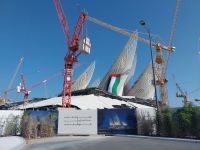 Abu Dhabi - Baustelle des Nationalmuseums