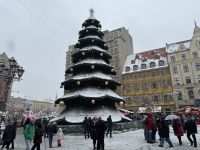 Weihnachtsmarkt, der moderne Weihnachtsbaum