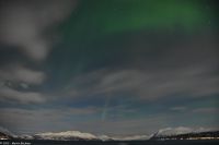 Troms og Finnmark fylke - Verschneite arktische Winterlandschaft mit Polarlicht