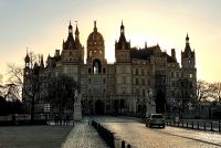 Ankunft am Schweriner Schloß