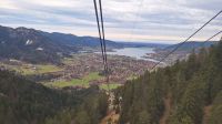 Wallbergbahn mit Blick auf den Tegernsee