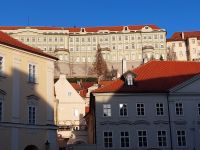 Blick vom Hotel auf die Prager Burg