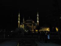Blaue Moschee bei Nacht