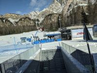 Ein erster Skilift kurz vor Cortina.