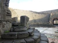 Im Odeion wurden Musik, Rezitationen von Versen und mimisches Theater dargeboten.