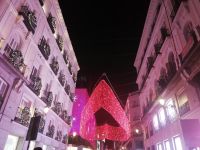 Rote Herzen - Beleuchtung in Calle del Carmen