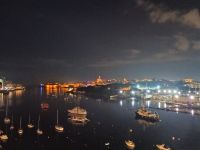 Blick auf Valletta bei Nacht