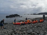 Sportunterricht am Strand, Canico de Baixo