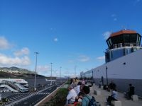 auf der Terrasse des Flughafens, Madeira