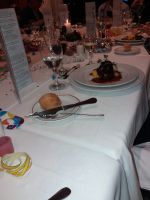 festlich gedeckte Silvestertafel