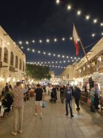 Souq Waqif bei Nacht in Doha, Katar