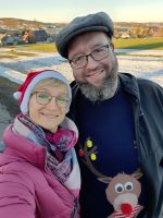 auf dem kl. Fußweg vom Hotel zum Kunsthandwerk Eva Beyer