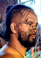 Maori Häuptling in Rotarua